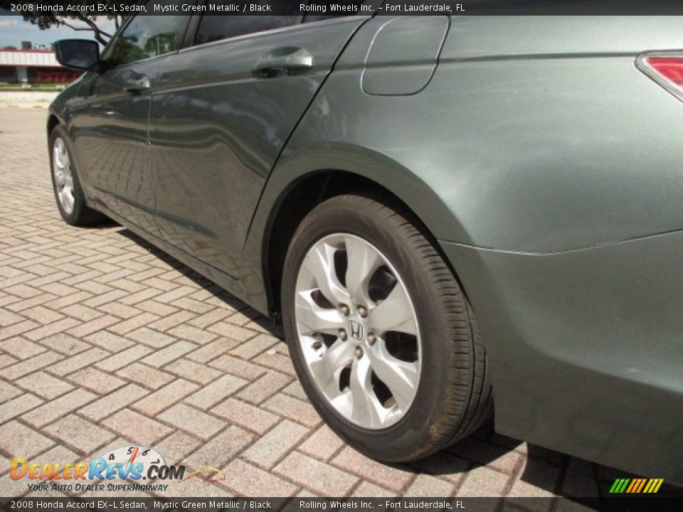 2008 Honda Accord EX-L Sedan Mystic Green Metallic / Black Photo #20