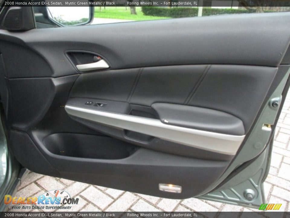 2008 Honda Accord EX-L Sedan Mystic Green Metallic / Black Photo #21