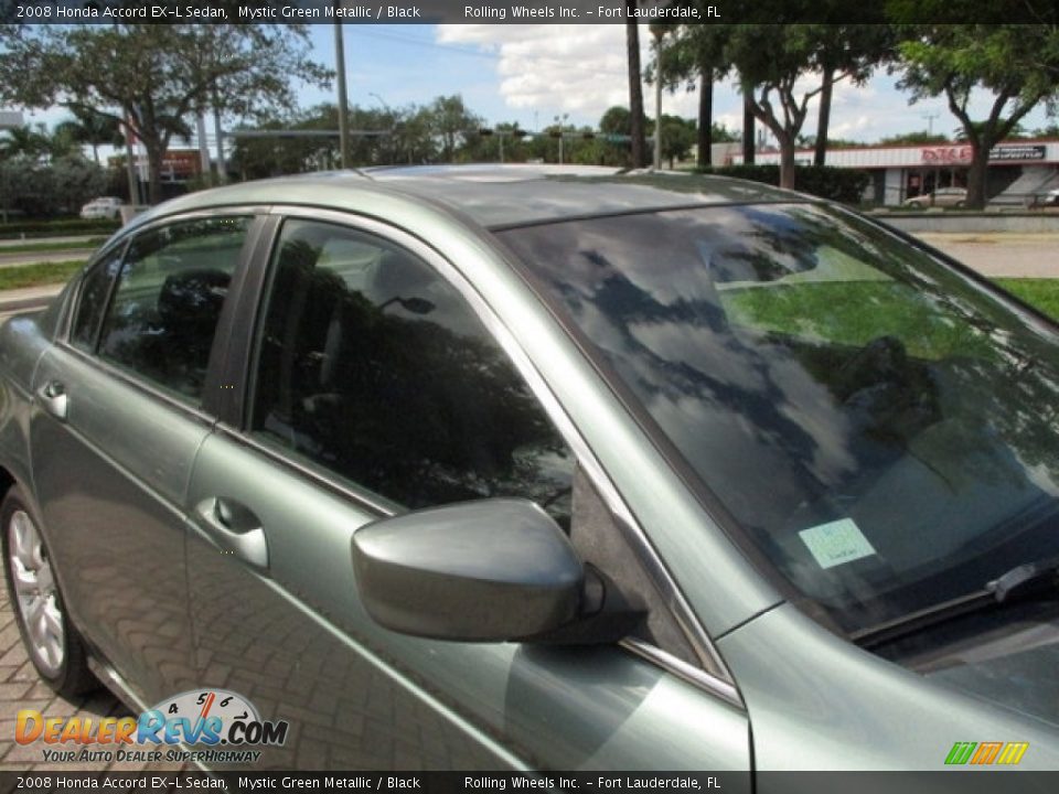 2008 Honda Accord EX-L Sedan Mystic Green Metallic / Black Photo #22