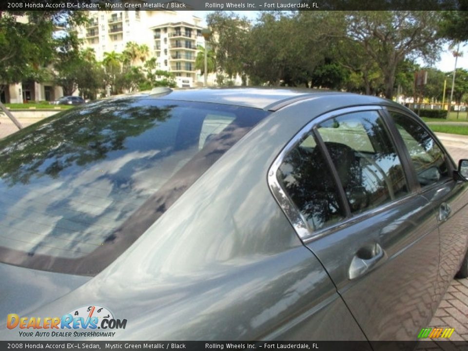 2008 Honda Accord EX-L Sedan Mystic Green Metallic / Black Photo #24