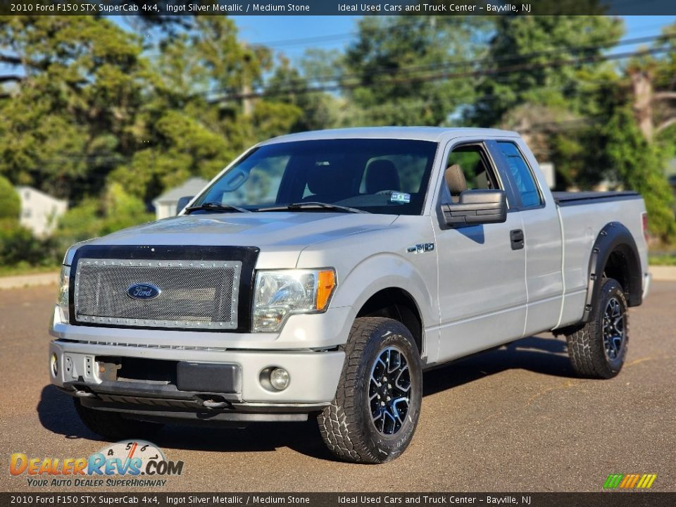 2010 Ford F150 STX SuperCab 4x4 Ingot Silver Metallic / Medium Stone Photo #1