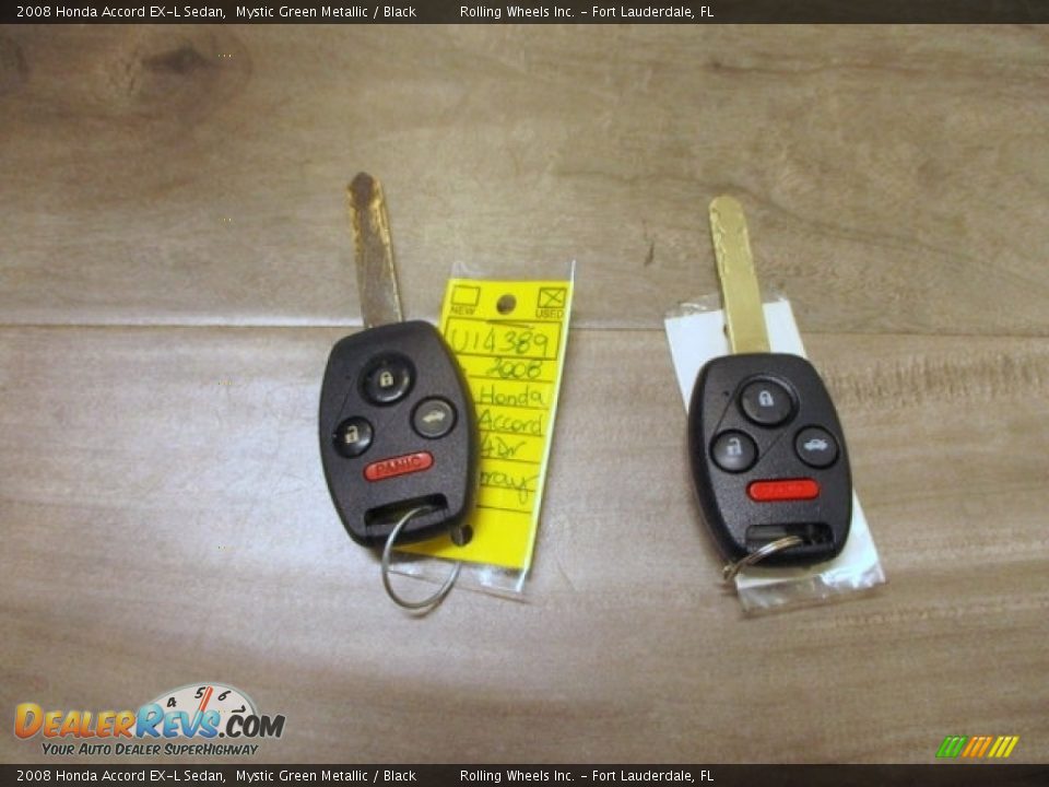 2008 Honda Accord EX-L Sedan Mystic Green Metallic / Black Photo #27