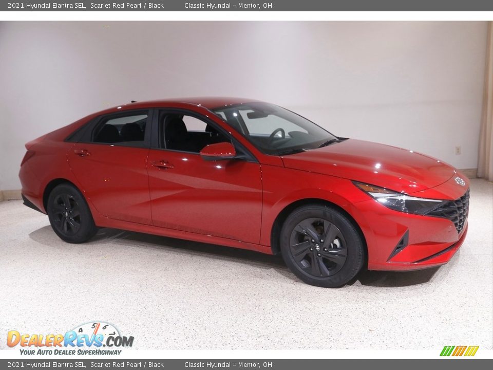 2021 Hyundai Elantra SEL Scarlet Red Pearl / Black Photo #1
