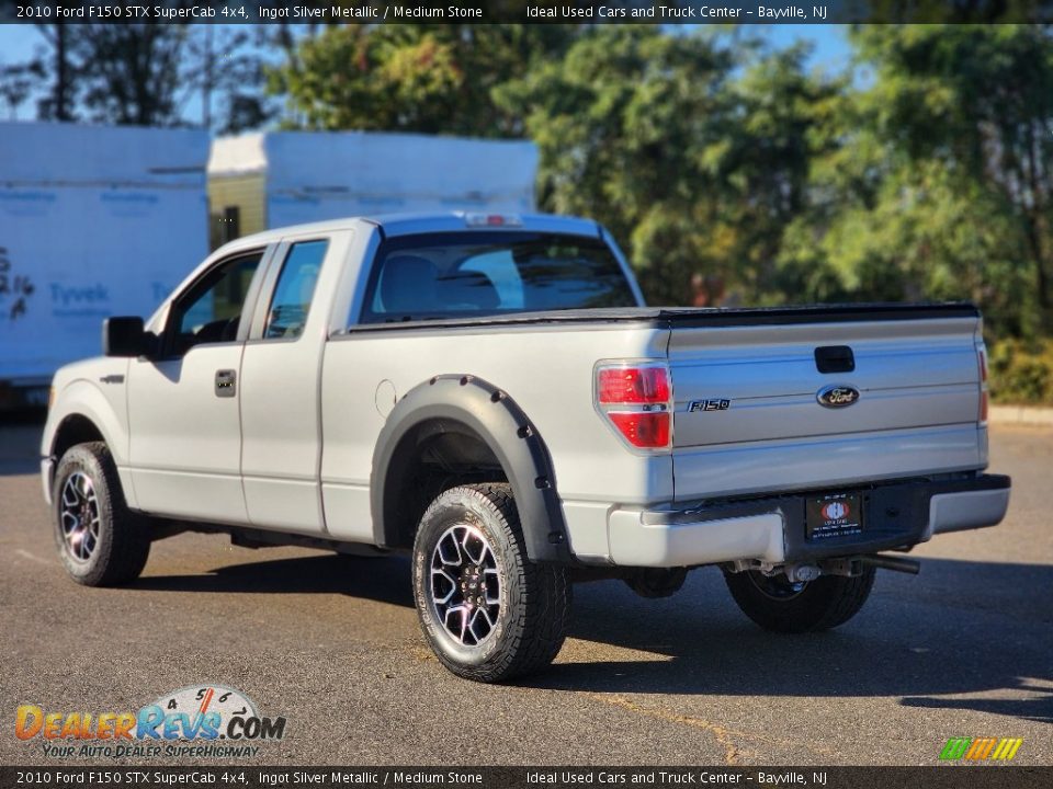 2010 Ford F150 STX SuperCab 4x4 Ingot Silver Metallic / Medium Stone Photo #5