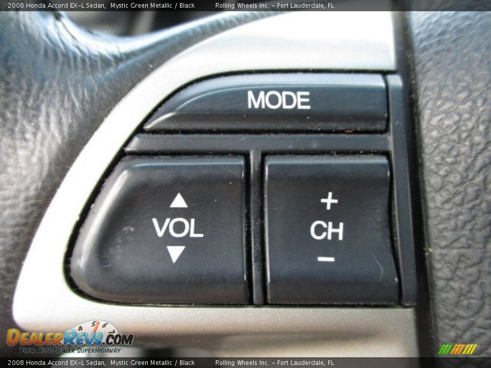 2008 Honda Accord EX-L Sedan Mystic Green Metallic / Black Photo #31