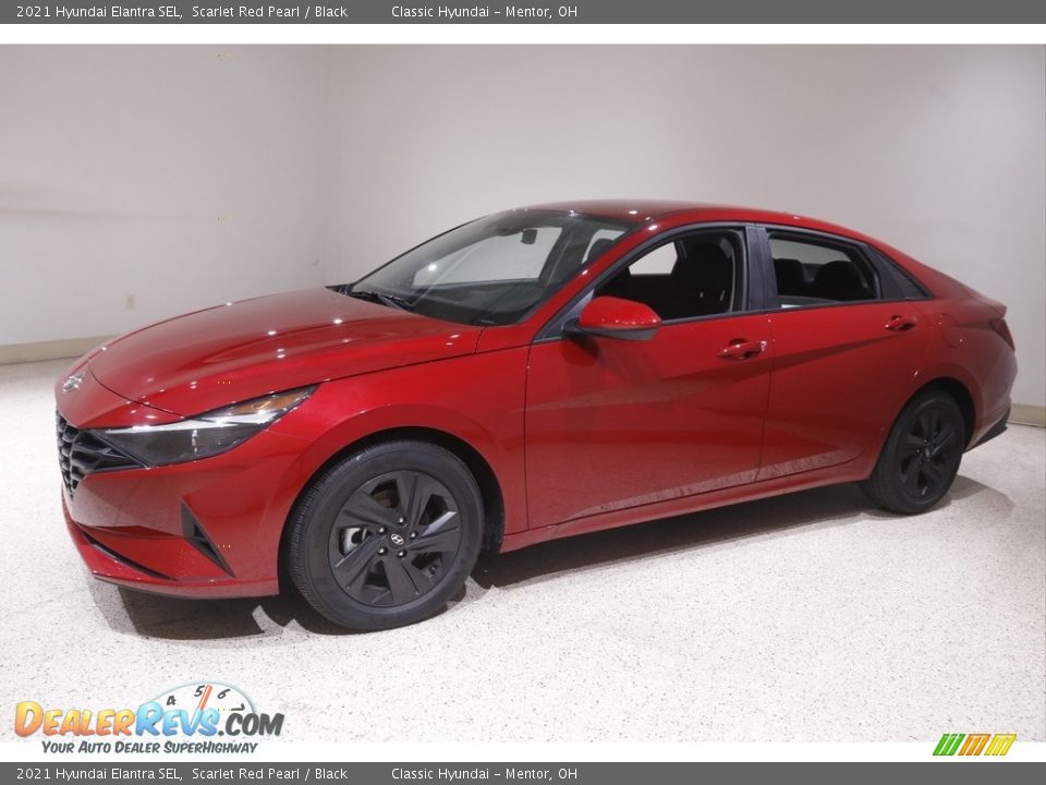 2021 Hyundai Elantra SEL Scarlet Red Pearl / Black Photo #3