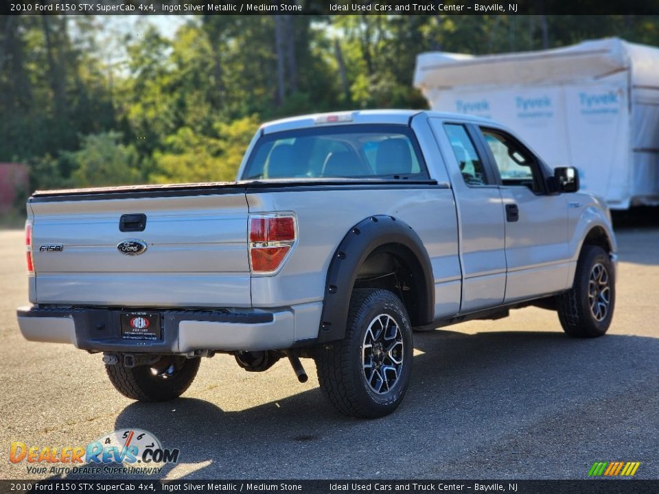 2010 Ford F150 STX SuperCab 4x4 Ingot Silver Metallic / Medium Stone Photo #7