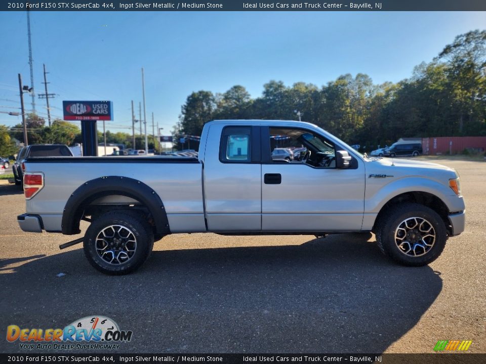 2010 Ford F150 STX SuperCab 4x4 Ingot Silver Metallic / Medium Stone Photo #8