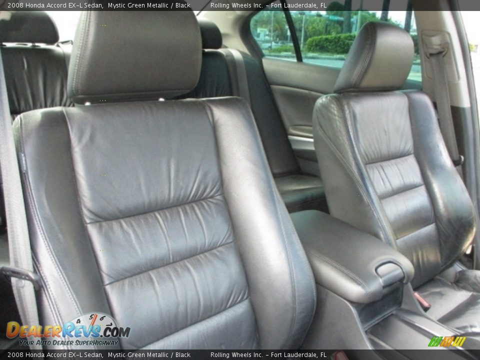 2008 Honda Accord EX-L Sedan Mystic Green Metallic / Black Photo #33