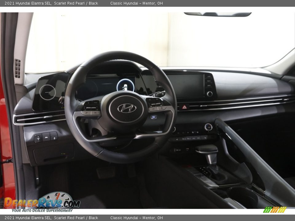 2021 Hyundai Elantra SEL Scarlet Red Pearl / Black Photo #6