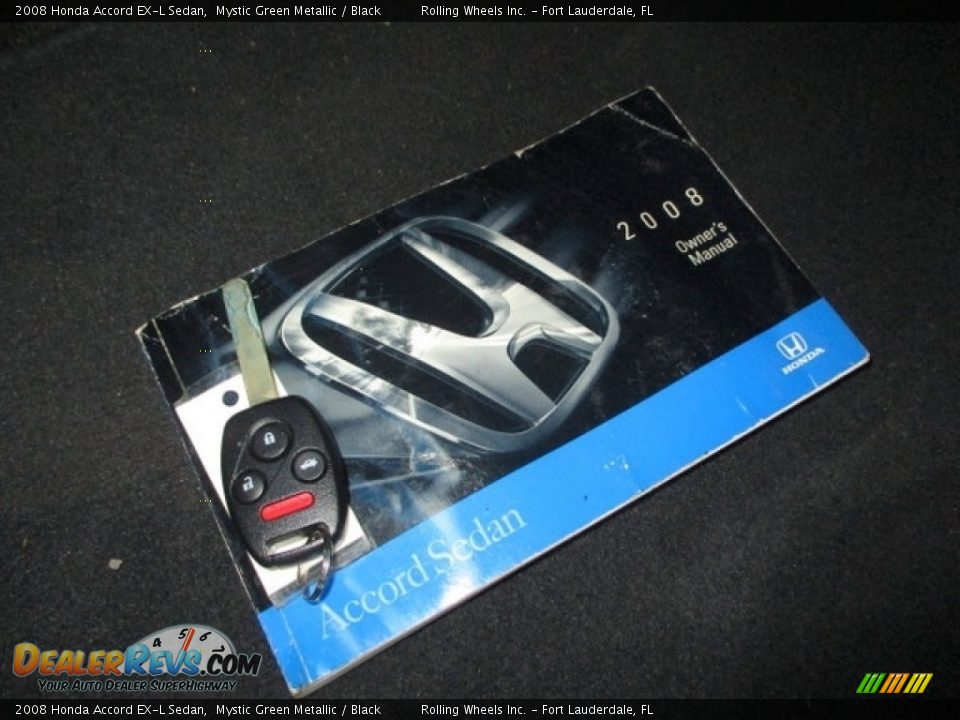 2008 Honda Accord EX-L Sedan Mystic Green Metallic / Black Photo #35