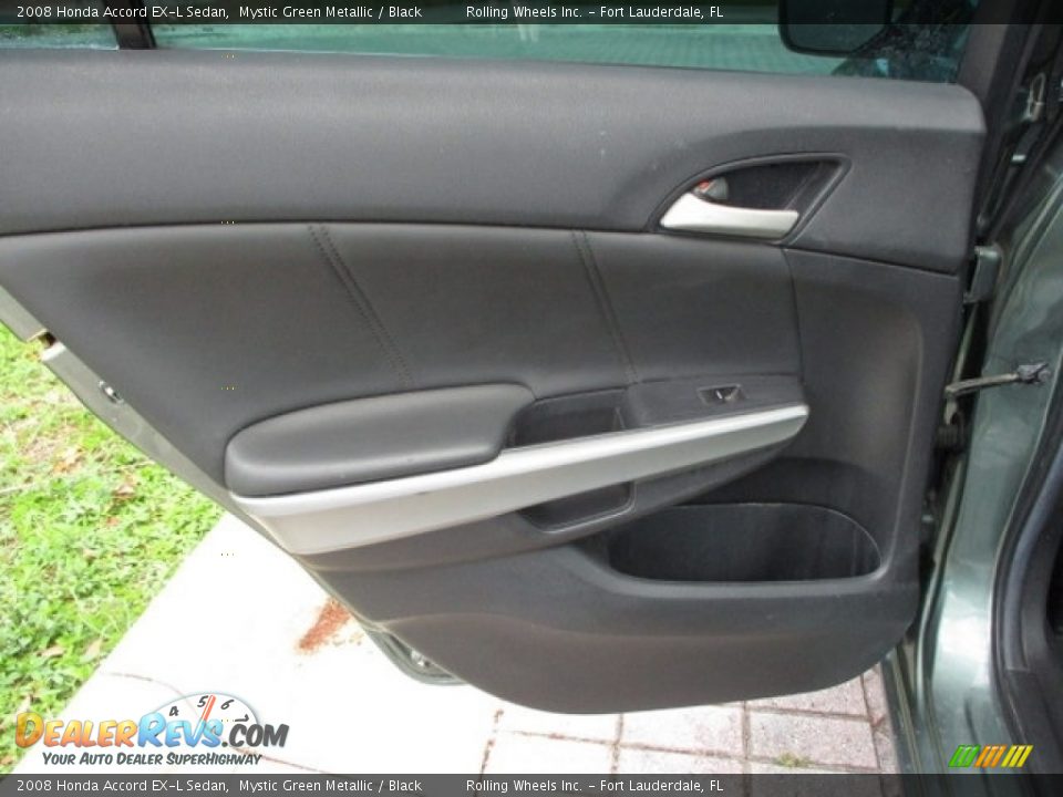 2008 Honda Accord EX-L Sedan Mystic Green Metallic / Black Photo #36