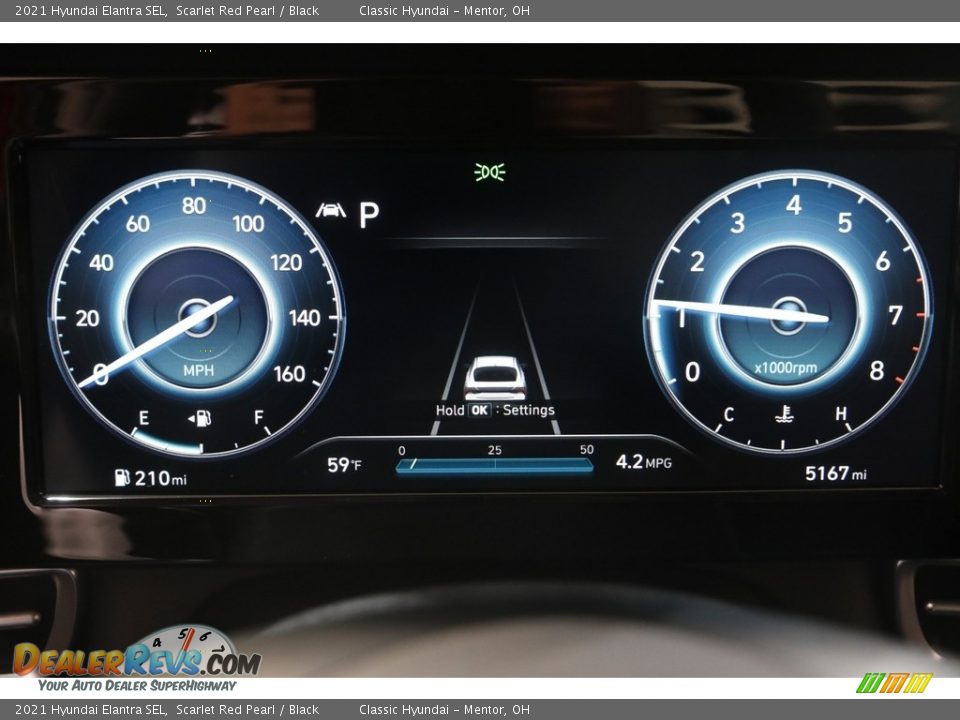 2021 Hyundai Elantra SEL Scarlet Red Pearl / Black Photo #8