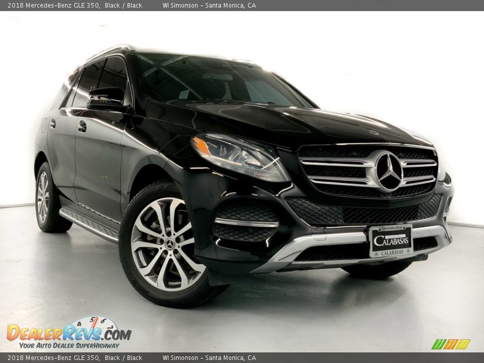 2018 Mercedes-Benz GLE 350 Black / Black Photo #2