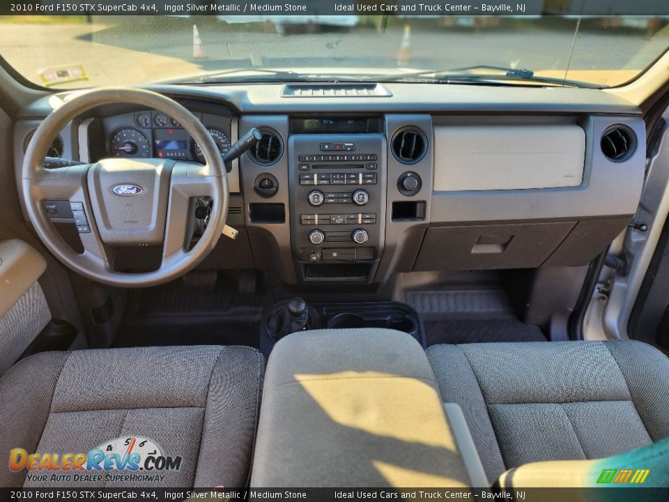 2010 Ford F150 STX SuperCab 4x4 Ingot Silver Metallic / Medium Stone Photo #17