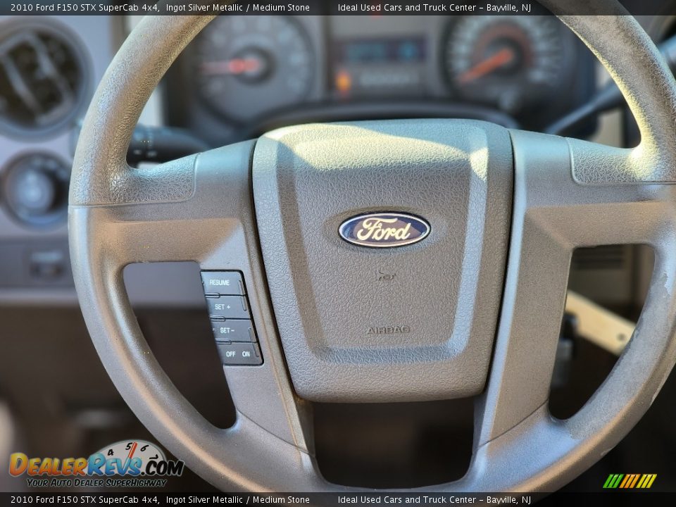 2010 Ford F150 STX SuperCab 4x4 Ingot Silver Metallic / Medium Stone Photo #19