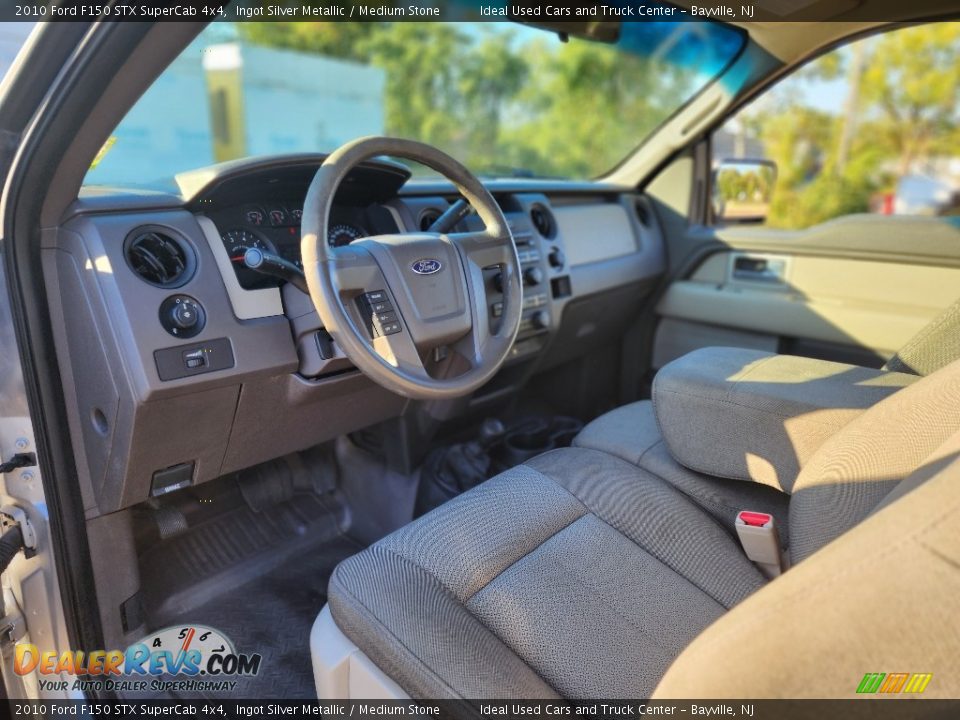 2010 Ford F150 STX SuperCab 4x4 Ingot Silver Metallic / Medium Stone Photo #23