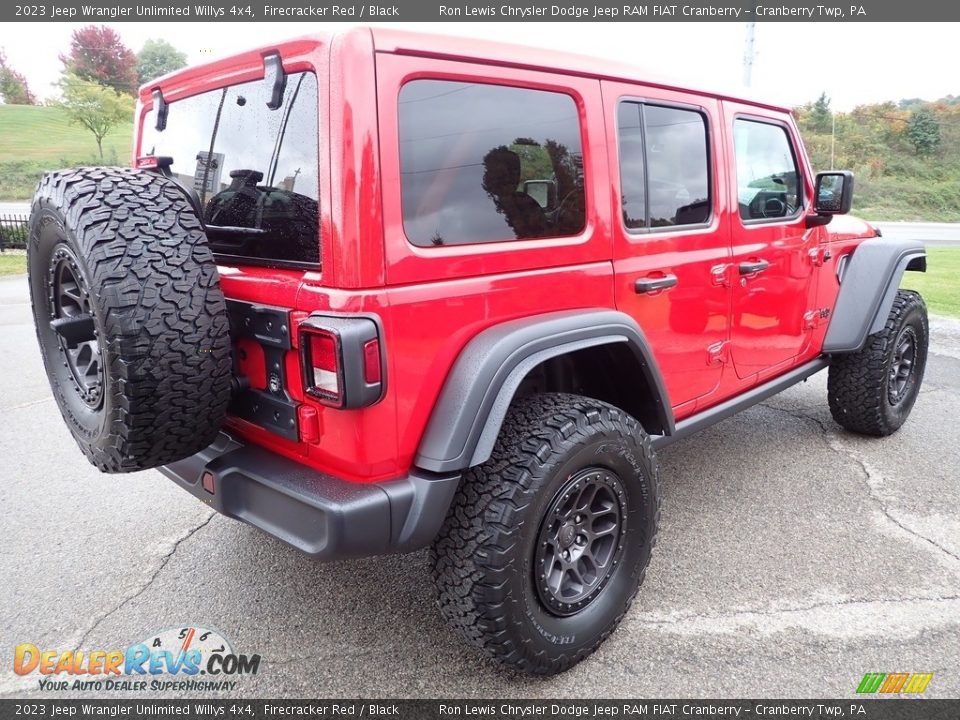 2023 Jeep Wrangler Unlimited Willys 4x4 Firecracker Red / Black Photo #5