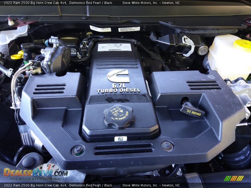 2022 Ram 2500 Big Horn Crew Cab 4x4 Delmonico Red Pearl / Black Photo #10