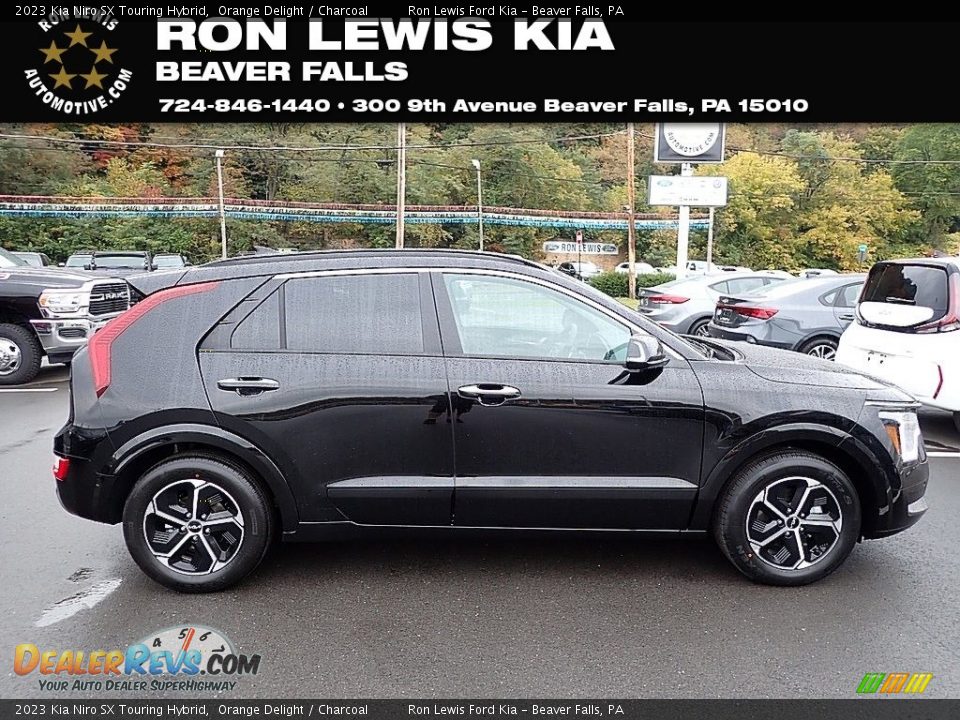 2023 Kia Niro SX Touring Hybrid Orange Delight / Charcoal Photo #1