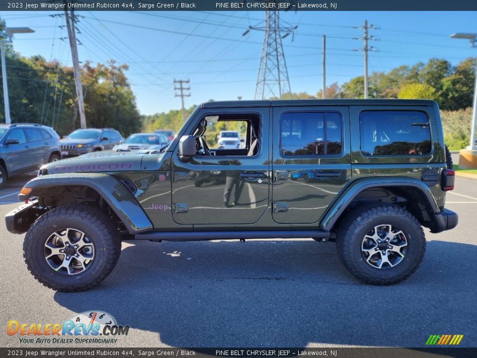 2023 Jeep Wrangler Unlimited Rubicon 4x4 Sarge Green / Black Photo #3