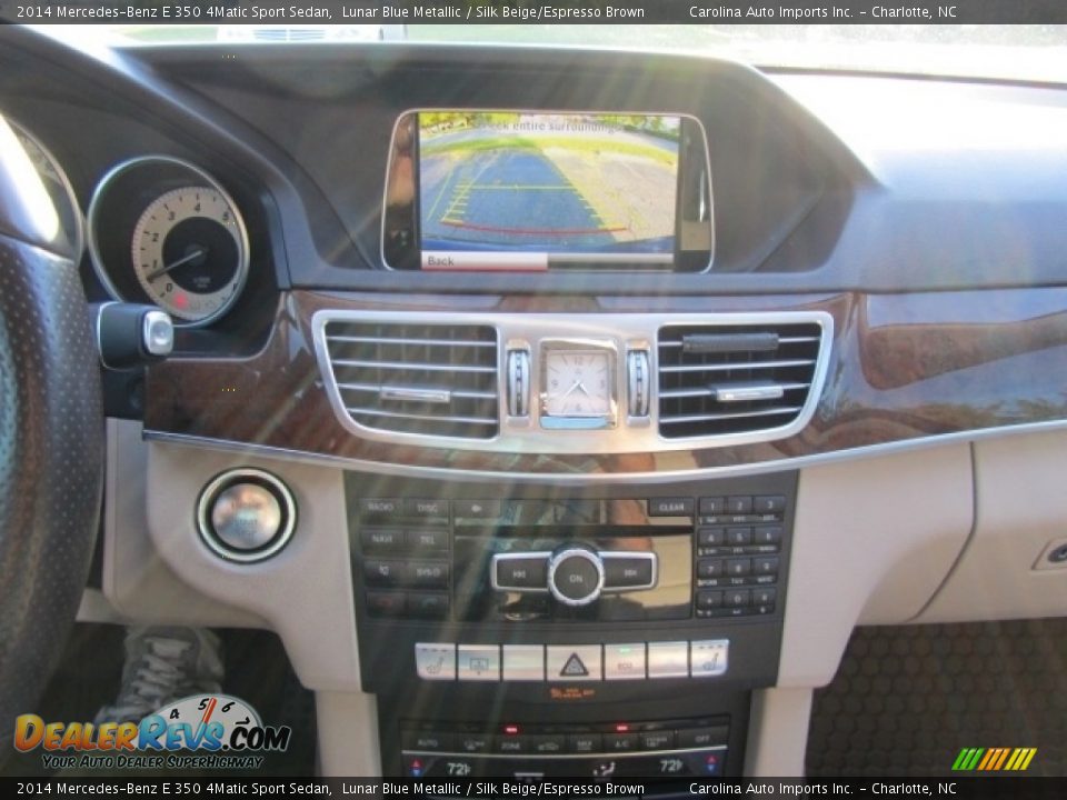 2014 Mercedes-Benz E 350 4Matic Sport Sedan Lunar Blue Metallic / Silk Beige/Espresso Brown Photo #15