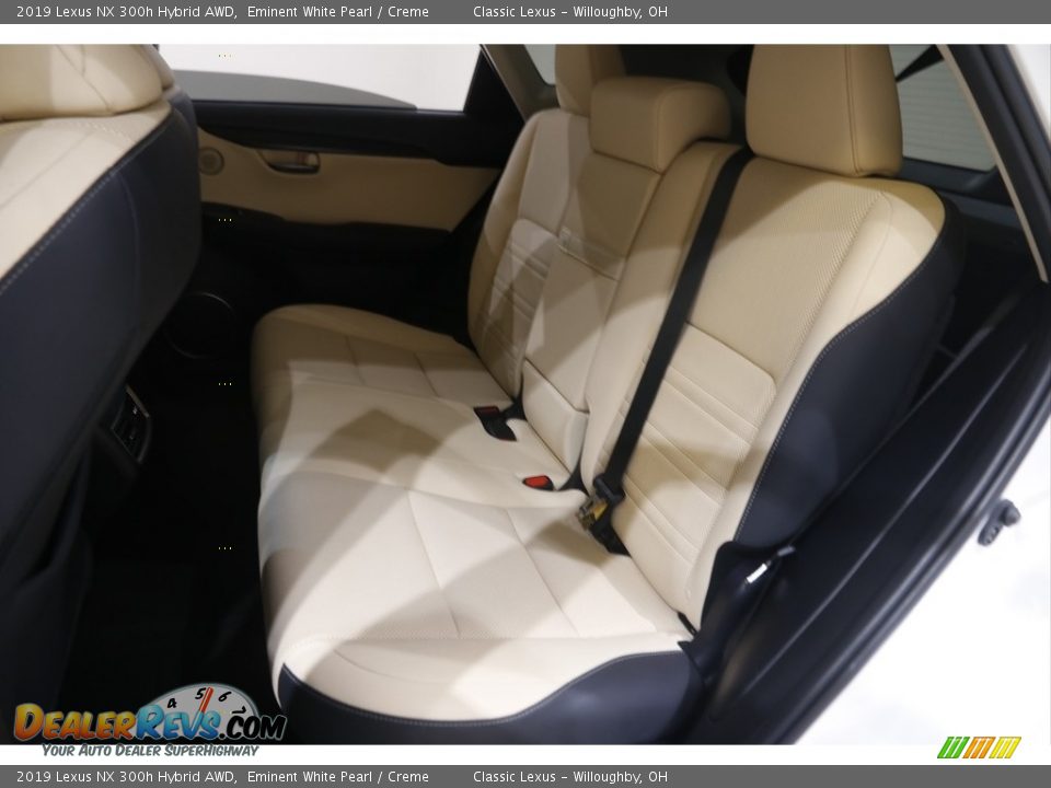 Rear Seat of 2019 Lexus NX 300h Hybrid AWD Photo #17