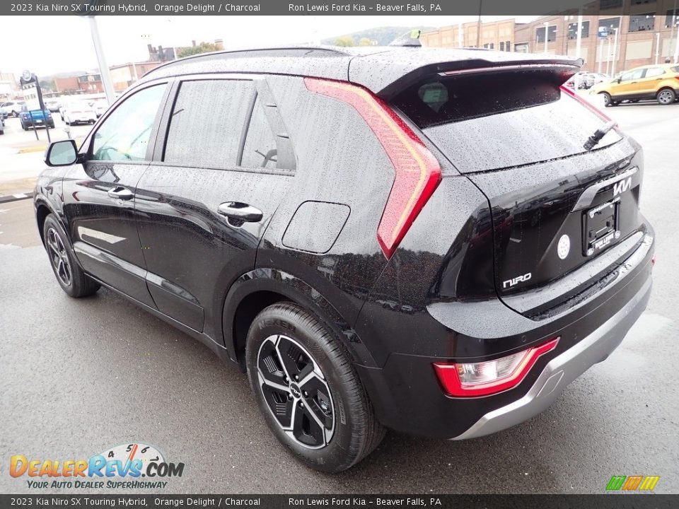 2023 Kia Niro SX Touring Hybrid Orange Delight / Charcoal Photo #6