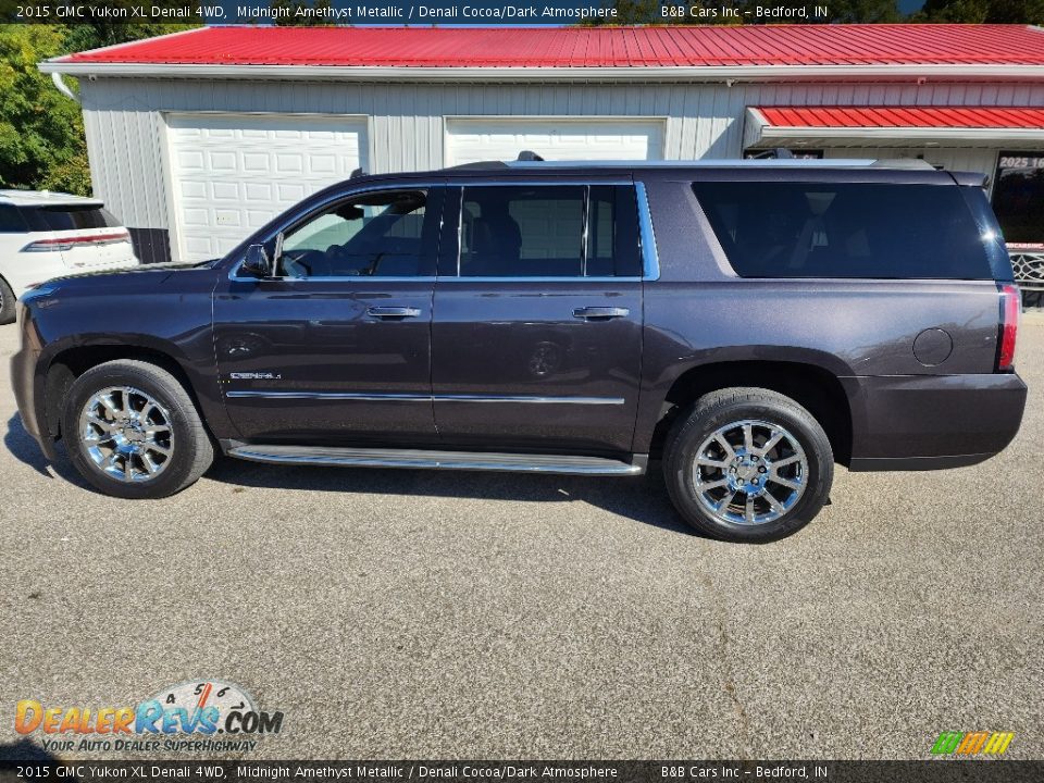 2015 GMC Yukon XL Denali 4WD Midnight Amethyst Metallic / Denali Cocoa/Dark Atmosphere Photo #1