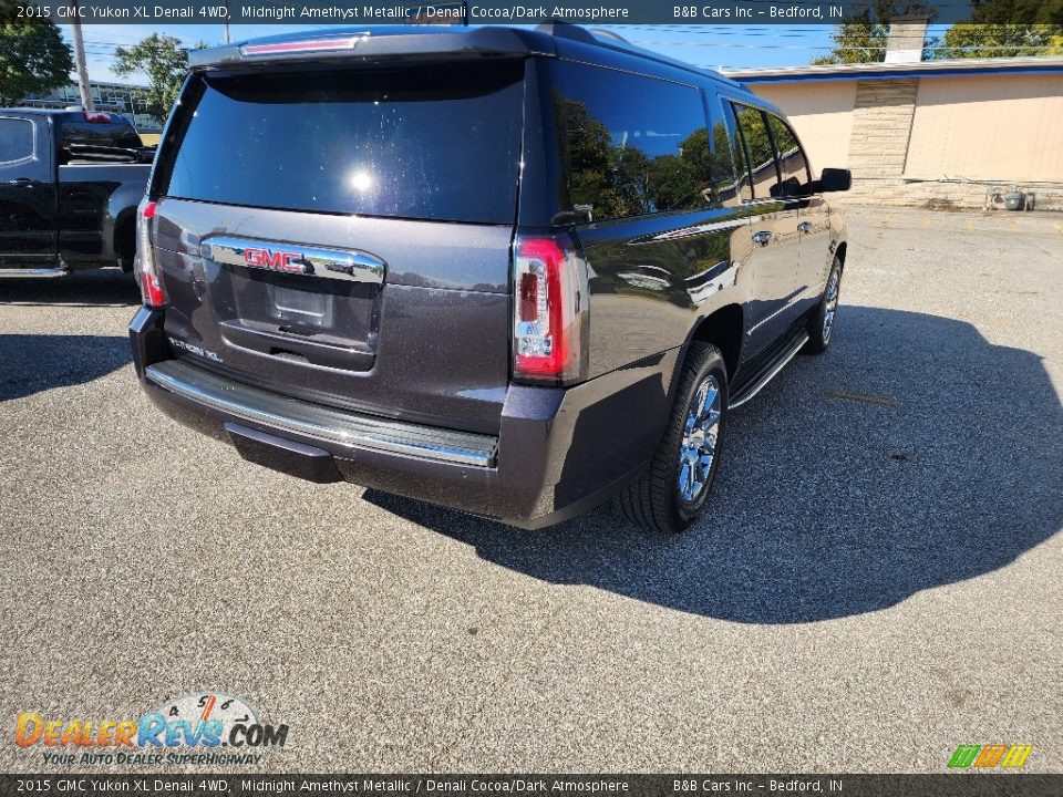 2015 GMC Yukon XL Denali 4WD Midnight Amethyst Metallic / Denali Cocoa/Dark Atmosphere Photo #4