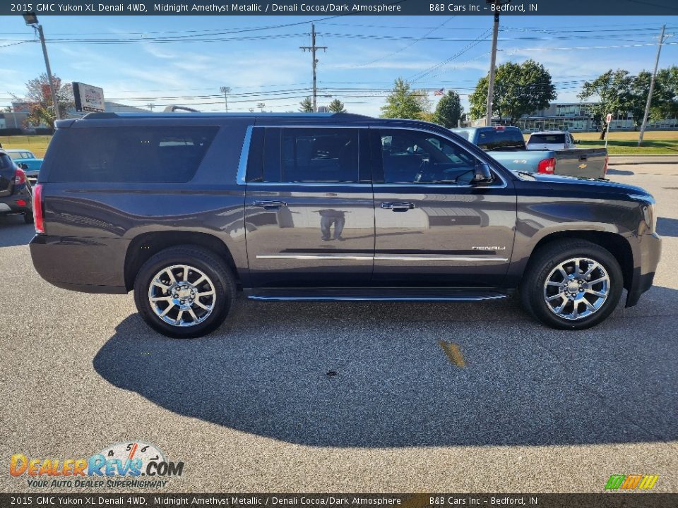 2015 GMC Yukon XL Denali 4WD Midnight Amethyst Metallic / Denali Cocoa/Dark Atmosphere Photo #5