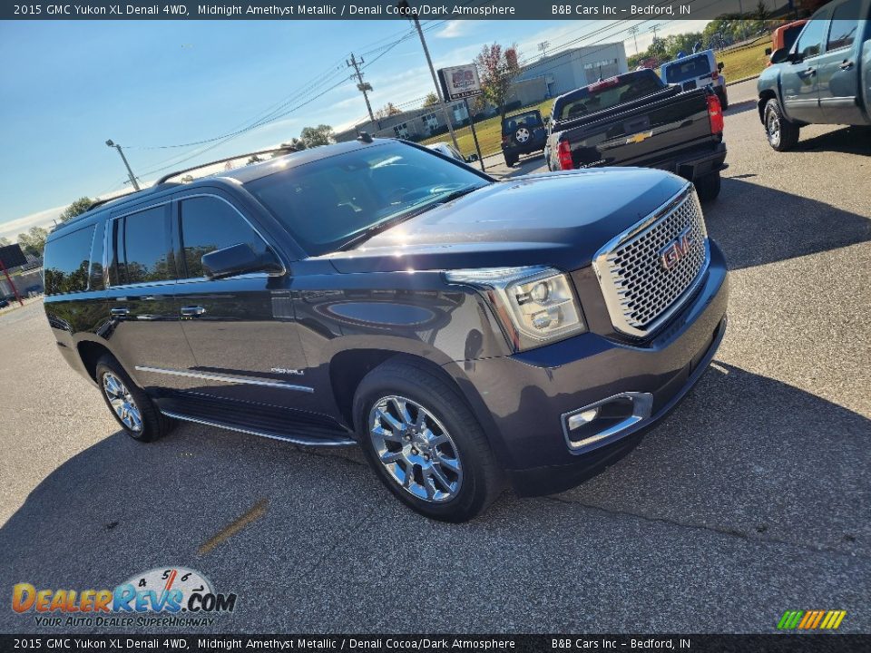 2015 GMC Yukon XL Denali 4WD Midnight Amethyst Metallic / Denali Cocoa/Dark Atmosphere Photo #6