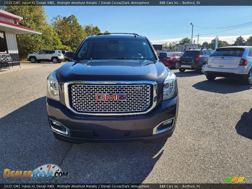 2015 GMC Yukon XL Denali 4WD Midnight Amethyst Metallic / Denali Cocoa/Dark Atmosphere Photo #7