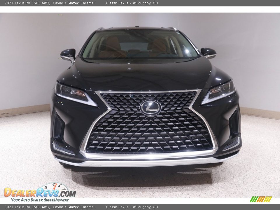 2021 Lexus RX 350L AWD Caviar / Glazed Caramel Photo #2