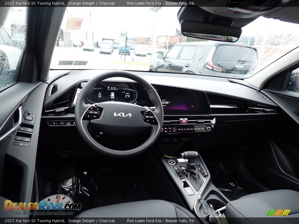 Charcoal Interior - 2023 Kia Niro SX Touring Hybrid Photo #13