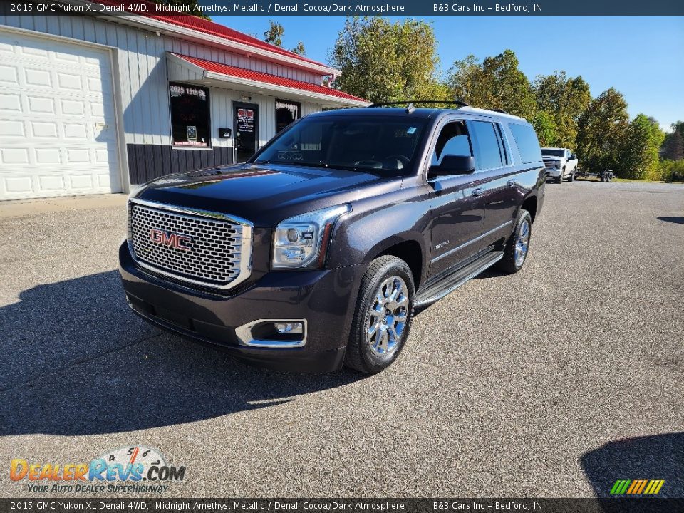 2015 GMC Yukon XL Denali 4WD Midnight Amethyst Metallic / Denali Cocoa/Dark Atmosphere Photo #8