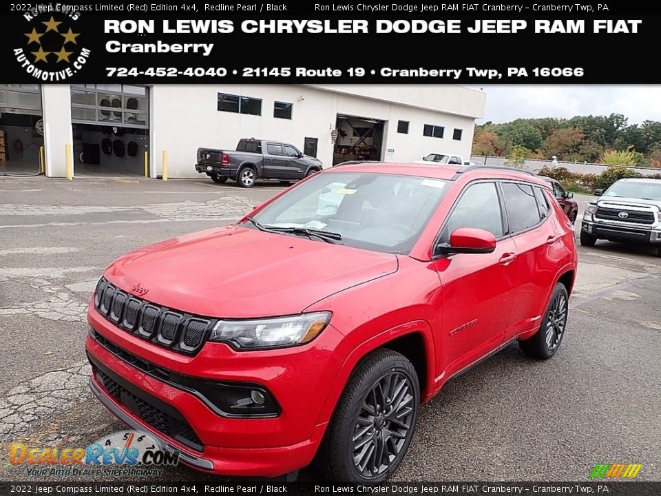 2022 Jeep Compass Limited (Red) Edition 4x4 Redline Pearl / Black Photo #1