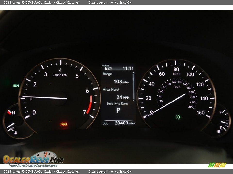 2021 Lexus RX 350L AWD Gauges Photo #8