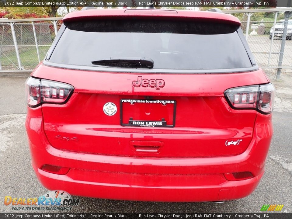 2022 Jeep Compass Limited (Red) Edition 4x4 Redline Pearl / Black Photo #4