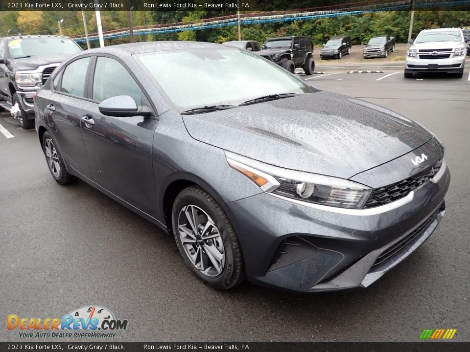 2023 Kia Forte LXS Gravity Gray / Black Photo #2