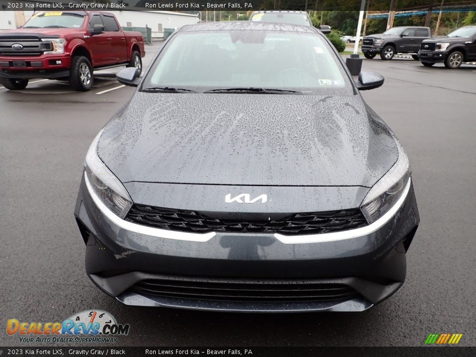 2023 Kia Forte LXS Gravity Gray / Black Photo #3