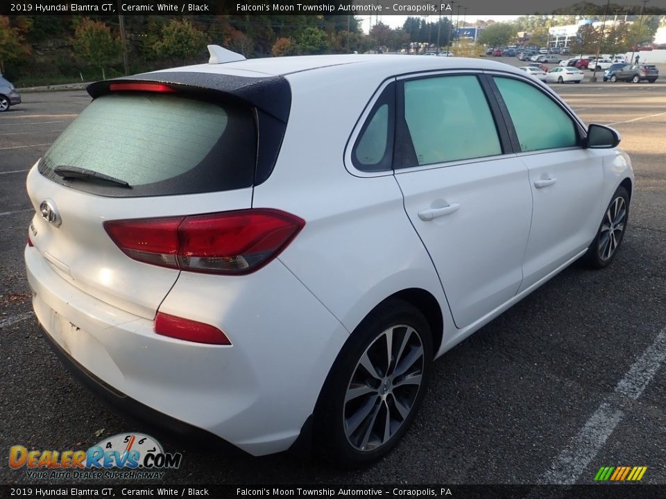 2019 Hyundai Elantra GT Ceramic White / Black Photo #3