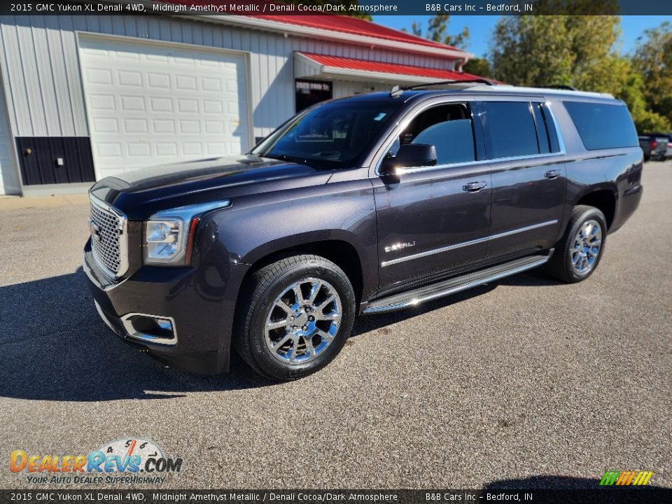 2015 GMC Yukon XL Denali 4WD Midnight Amethyst Metallic / Denali Cocoa/Dark Atmosphere Photo #34