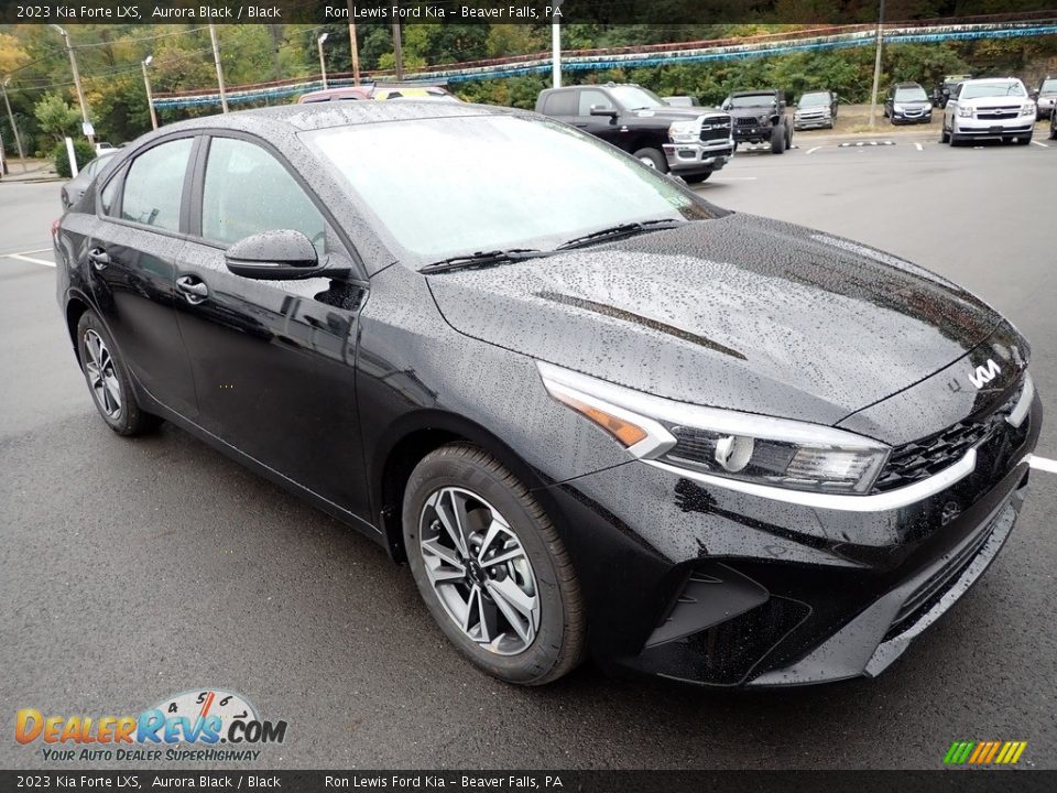 2023 Kia Forte LXS Aurora Black / Black Photo #2