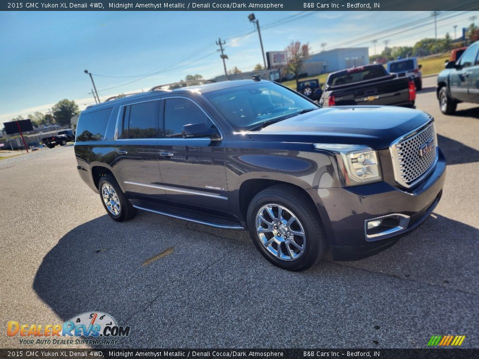 2015 GMC Yukon XL Denali 4WD Midnight Amethyst Metallic / Denali Cocoa/Dark Atmosphere Photo #35