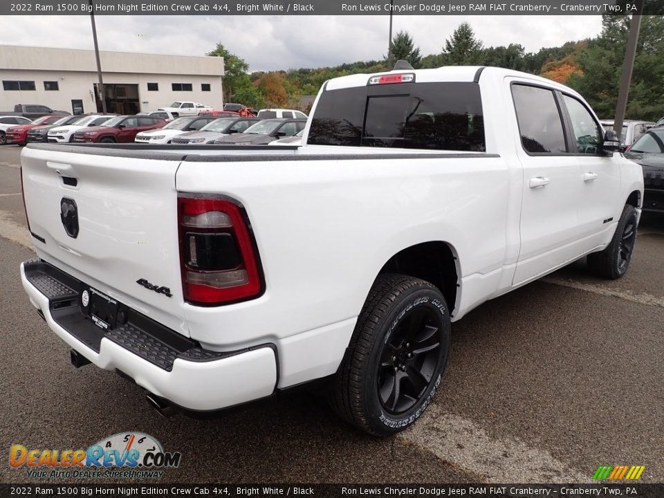 2022 Ram 1500 Big Horn Night Edition Crew Cab 4x4 Bright White / Black Photo #5