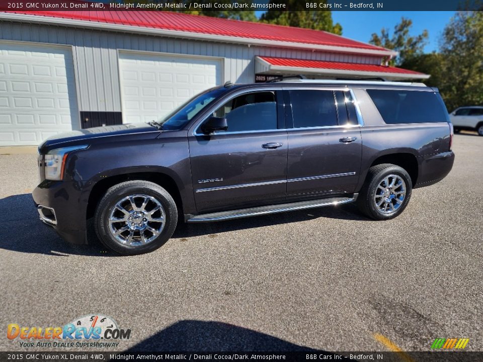 2015 GMC Yukon XL Denali 4WD Midnight Amethyst Metallic / Denali Cocoa/Dark Atmosphere Photo #36