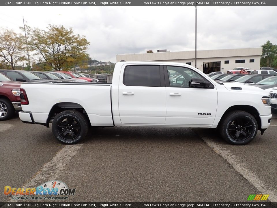 2022 Ram 1500 Big Horn Night Edition Crew Cab 4x4 Bright White / Black Photo #6