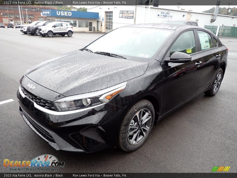 2023 Kia Forte LXS Aurora Black / Black Photo #4