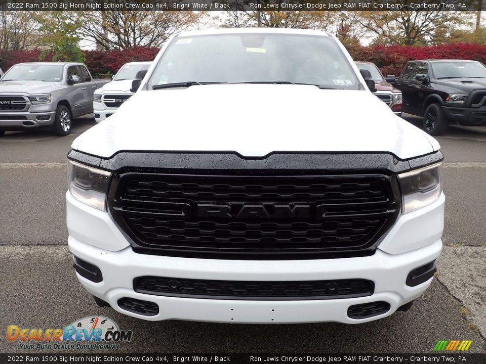 2022 Ram 1500 Big Horn Night Edition Crew Cab 4x4 Bright White / Black Photo #8